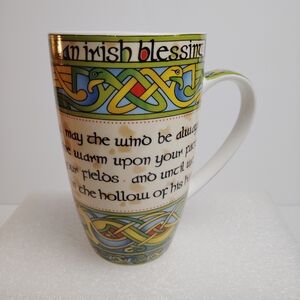 Irish Blessing Mug New Bone China Celtic Design 14 oz. Coffee Mug by Clara